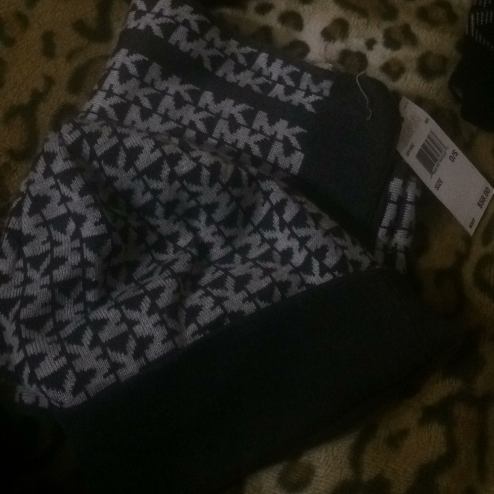 Mk beanie and scarf